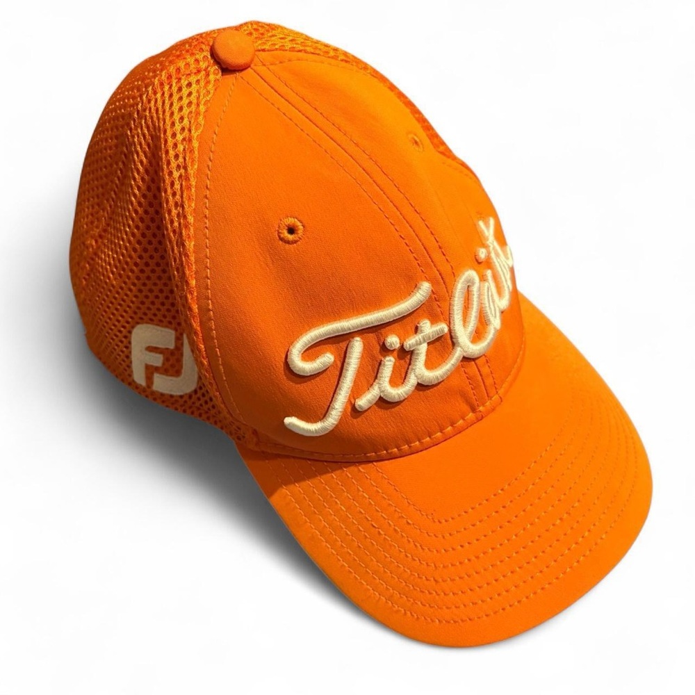 Titleist Tour Performance Mesh Hat — Neon Orange